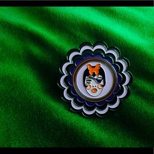Dollface 2” Enamel Pin.
